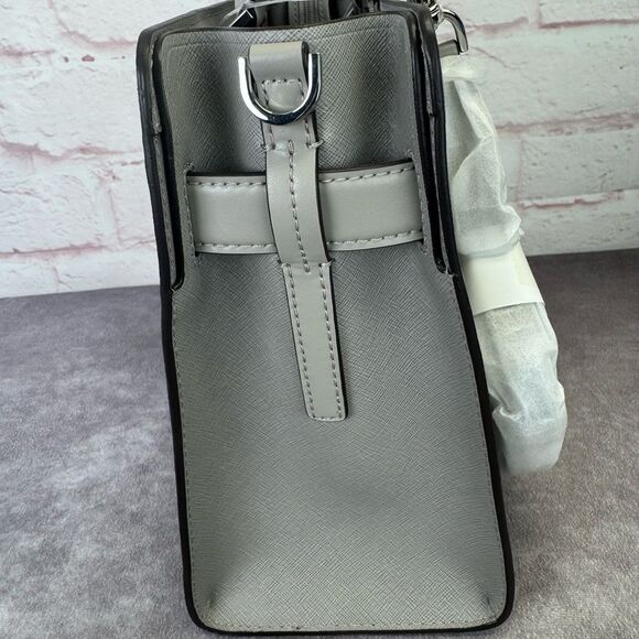 Michael Kors NWT Gray Medium East West Rayne Leather Handbag - Picture 5 of 11